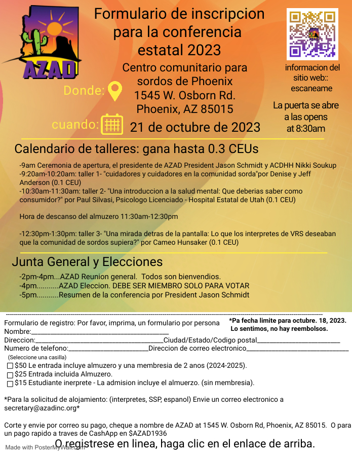 Spanish Registration State Conference 2023